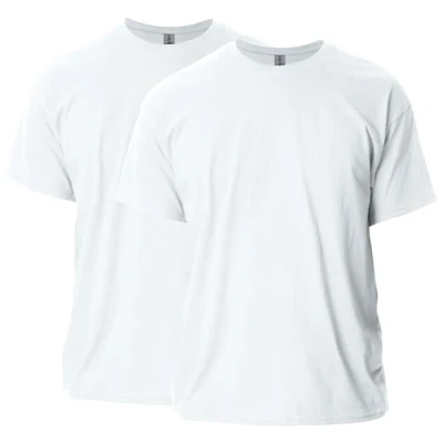 Abbildung von Gildan Unisex Erwachsene Ultra Cotton Style G2000 Multipack T Shirt, Weiß (2 er Pack), 5XL (2er