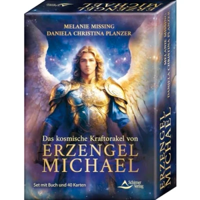 Abbildung von Das kosmische Kraftorakel von Erzengel Michael: Set mit Buch und 40 Karten