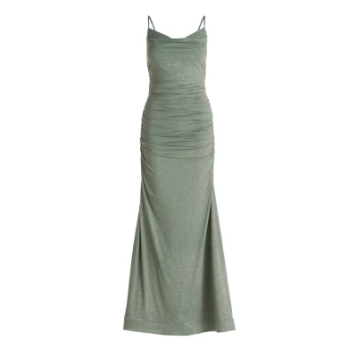 Abbildung von Vera Mont MIT Wasserfallausschnitt Maxikleid, Damen, Größe: 36, Dark green grey