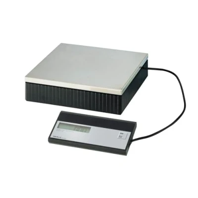 Abbildung von MAUL Paketwaage MAULparcel Stabile bis 50kg Große Wiegefläche 30 x cm Waage inklusive separatem Bedienpult Automatische Nullstellung und Abschaltautomatik Schwarz