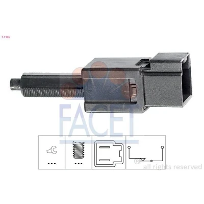 Abbildung von FACET 7.1165 Bremslichtschalter mechanisch Made in Italy OE Equivalent NISSAN: Qashqai / Qashqai+2 I, NP300 Navara Pickup