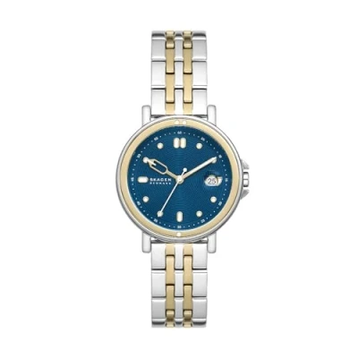 Abbildung von Skagen Signatur Lille Sport Uhr silver/goldcoloured, Damen, Größe: One Size, Silver/gold coloured