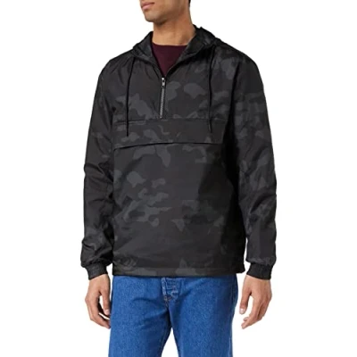 Abbildung von Urban Classics camo PULL OVER Windbreaker Windbreaker, Herren, Größe: Medium, Gray