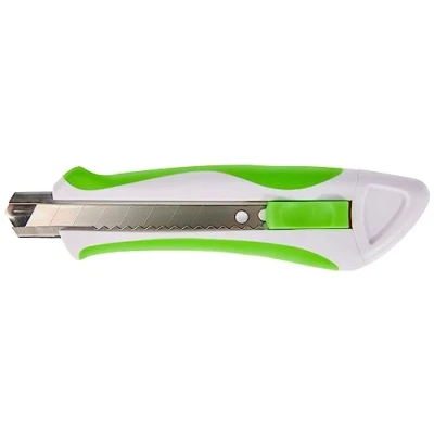 Abbildung von Wedo 7892118 Cutter Comfortline (mit Softgriff inklusive 2 Klingen, 18 mm) grün/weiß