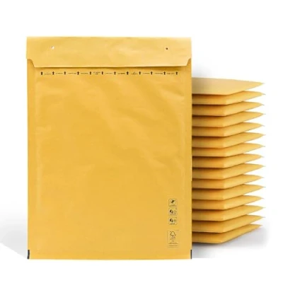 Abbildung von m office Luftpolsterumschläge, Kraftpapier, Versandtaschen für Paketsendungen in verschiedenen Größen, (180 x 260 mm, 10 Stück)