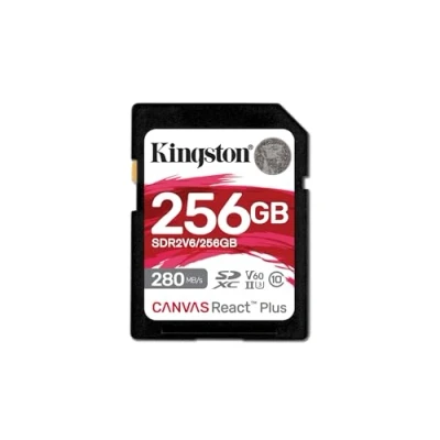 Abbildung von Kingston Canvas React Plus V60 SD 256GB SDXC UHS II 280R/150W U3 for Full HD/4K