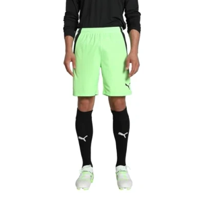 Abbildung von PUMA Herren Teamliga Shorts, Fizzy Lime Black, M