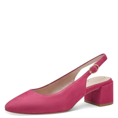 Abbildung von Tamaris COMFORT Damen Slingpumps aus Leder Elegant, Rosa (Fuxia), 37 EU