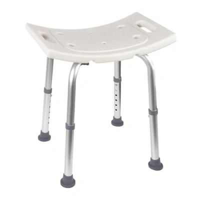Abbildung von Ez2care Höhenverstellbarer Duschhocker Anti Rutsch Duschstuhl 37.6 49.5cm, Belastbar bis 136kg, Stabil &amp; rutschfest, Perfekt für Senioren Kleine Badewannen