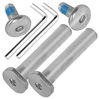 Abbildung von OTFAITP M8 40 76mm Innengewinde Innensechskant Schraube &amp; Bolzen Sortimentssätze Kinder Roller Teile für 2 3 4 Rad Kick Scooter Reparatur Vorderrad Hinterradachsen Werkzeuge (47mm)
