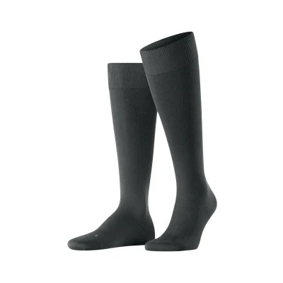 Abbildung von Falke Energizing Cotton Kneehigh Compression Kniestrümpfe anthracite, Herren, Größe: 45/46, Anthracite