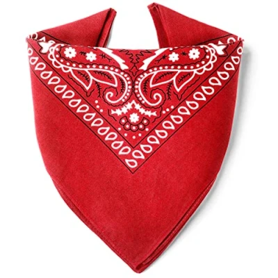 Abbildung von Karl Loven Schwarz Bandana Paisleymuster 100% Baumwolle Dicker Stoff 20 Exklusivfarben