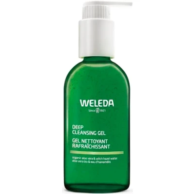 Abbildung von WELEDA Bio Deep Cleansing Gel Naturkosmetik Reinigungsgel, reinigt und entfernt Schmutz Verunreinigungen, trocknet die Haut nicht aus, reinigende Wirkstoffe auf Pflanzenbasis (vegan, 150 ml)