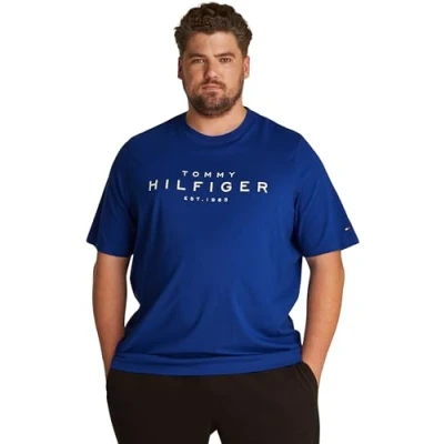 Abbildung von Tommy Hilfiger BIG TEE Tshirt print, Herren, Größe: 3XL, Wedge blue