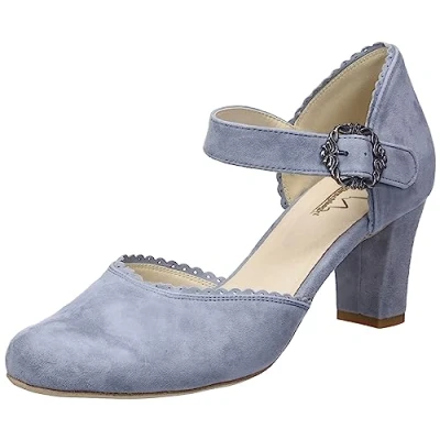 Abbildung von Hirschkogel Damen Pumps, h.blau, 38 EU