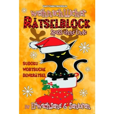 Abbildung von Weihnachtlicher Rätselblock für Erwachsene: Jeden Tag weihnachtliche Rätsel: Sudoku, Wortsuche, Buchstabenrätsel und Vieles mehr... Besondere Geschenkidee Erwachsene &amp; Senioren Jugendliche