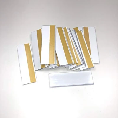 Abbildung von 100 Stück selbstklebende Etikettenhalter 30mm x 100mm, individuelle Preisschildhalter Preisaushänge, Preisetiketten, transparente Klebeetiketten