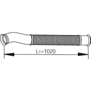Abbildung von DINEX 22188 Abgasrohr 1020, 1020 vorne 124,8 Euro 5