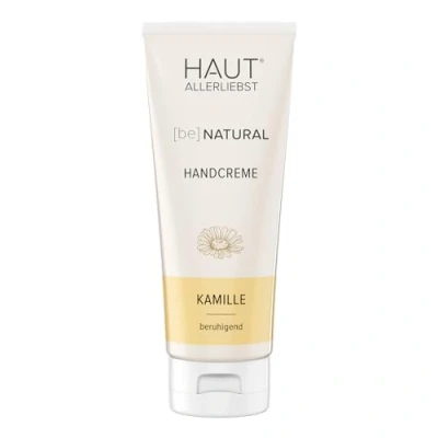 Abbildung von HAUTALLERLIEBST Handcreme Kamille I be NATURAL Für raue, strapazierte und trockene Haut &amp; Hände Pflegecreme 200ml