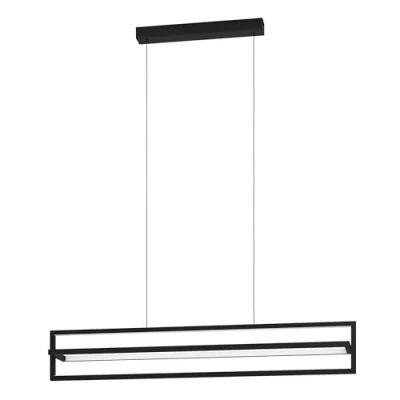 Abbildung von Eglo 900466 Hängeleuchte SIBERIA Stahl schwarz LED 34W 3000 6500K L:78cm B:16cm H:110cm dimmbar höhenverstellbar