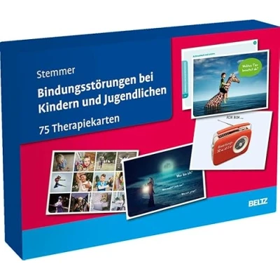 Abbildung von Bindungsstörungen bei Kindern und Jugendlichen: 75 Therapiekarten. Mit 32 seitigem Booklet in hochwertiger Klappkassette, Kartenformat 16,5 x 24 cm (Beltz Therapiekarten)