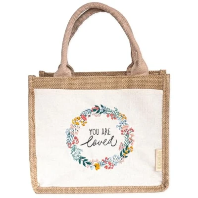 Abbildung von Papierdrachen Jutetasche Blumenkranz Set 03