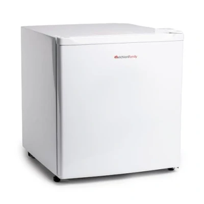 Abbildung von Melchioni ARTIC47LT Mini Kühlschrank mit Gefrierschrank, F, leise, 47L, Kompressor und klein, tragbar, für Schlafzimmer, Büro, B&amp;B, Hotel [Energieeffizienzklasse F]