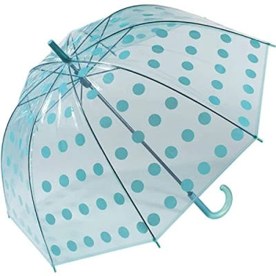 Abbildung von Glockenschirm transparent bunt Big Dots blau