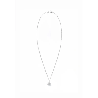 Abbildung von Elli Basic Edelweiss Halskette, Damen, Größe: 40, Silber