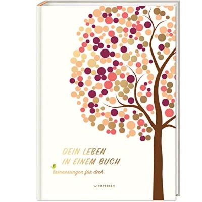Abbildung von DEIN LEBEN IN EINEM BUCH (beige): Erinnerungsbuch Baby zur Geburt für 18 unvergessliche Jahre Buch, Geschenk, Fotoalbum (PAPERISH®)