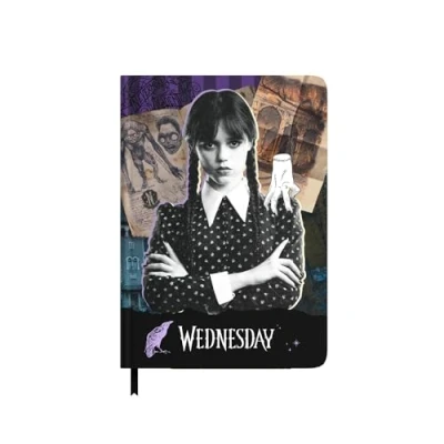 Abbildung von Grupo Erik Premium Notizbuch A5 Wednesday Addams Notizblock Tagebuch für Erwachsene und Kinder Offizieller Netflix Fanartikel