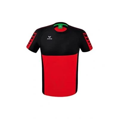Abbildung von Erima SIX Wings Sport Tshirt, Herren, Größe: Large, Rotschwarz