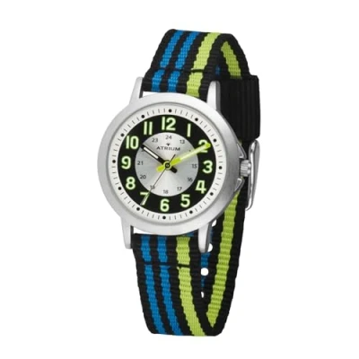 Abbildung von Atrium Quarzuhr, Armbanduhr, Kinderuhr, Lernuhr, Textilband, ideal auch als Geschenk