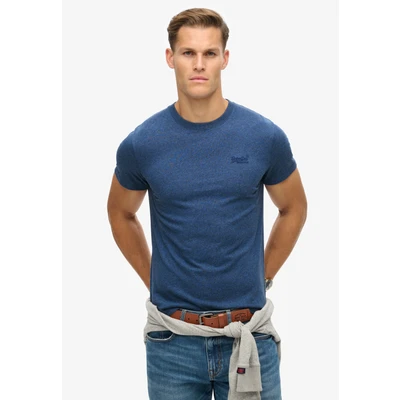 Abbildung von Superdry Vintage LOGO EMB Tshirt basic, Herren, Größe: Large, Bright blue marl
