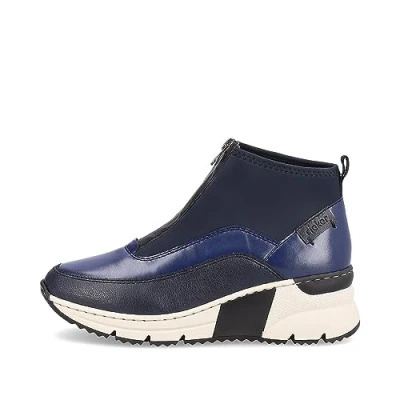 Abbildung von Rieker Damen N6352 Kurzstiefel, Blau, 41