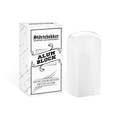 Abbildung von Störtebekker® Premium Alaunstein inkl. Rasur und Bartguide E Book Aftershave Blutstiller Beruhigt die Haut nach der mit Rasierhobel/Rasiermesser antiseptisch Potassium Alum Block
