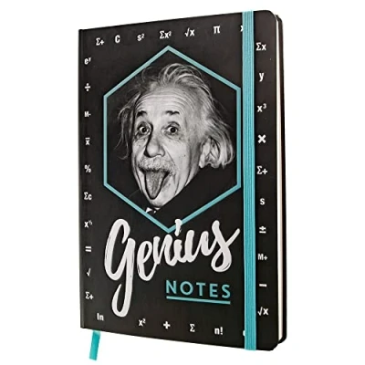 Abbildung von Nostalgic Art Retro Notizbuch, A5, Einstein Genius Notes Geschenk Idee für Studenten, Bullet Journal dotted, Vintage Design