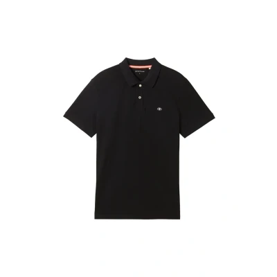 Abbildung von TOM Tailor Basic POLO Poloshirt, Herren, Größe: Small, Black