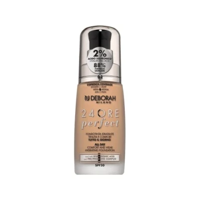 Abbildung von Deborah Milano 24 Stunden Flüssigkeitsfoundation Perfect Feuchtigkeitsspendende SPF 20, N.2 True Beige, 30,0 ml, 1