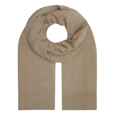 Abbildung von Calvin Klein Jeans MONO LOGO Patch Scarf Unisex Schal, Größe: One Size, Travertine