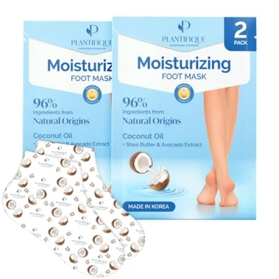 Abbildung von Plantifique Fussmaske Box 2 Paar für Trockene und Rissige Füße Korean Skincare Socken Weiche Fersen Erweicht Repariert Raue Haut Foot Spa Männer Frauen