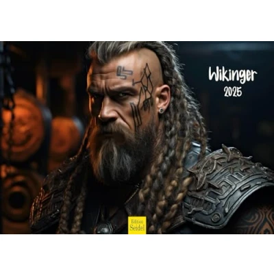 Abbildung von Edition Seidel Premium Kalender Wikinger 2025 Format DIN A3 Wandkalender Norwegen Skandinavien Krieger Fantasy Sagas
