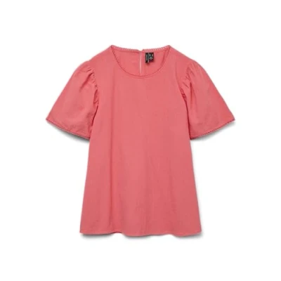 Abbildung von Vero Moda Kurzarmbluse »VMPRETTY SS TOP WVN GA NOOS«