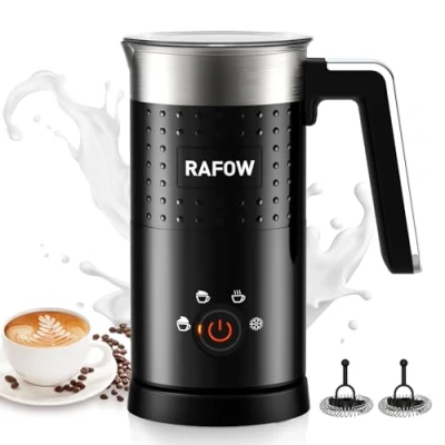 Abbildung von Milchaufschäumer Elektrisch 4 in 1 Automatische Milchschäumer 300ml Großes Fassungsvermögen Milch Dampfer Geräuschloser für Heißer Kalter Milchschaum Heiße Schokolade Latte Cappuccino Macchiato