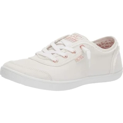 Abbildung von Skechers Wide Fit BOBS B CUTE Sneaker low, Damen, Größe: 38.5, White canvas Schuhe