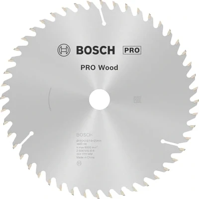 Abbildung von Bosch 1x PRO Wood Kreissägeblatt für Akku Handkreissägen (für Weichholz, Hartholz, Ø mm, Professional Zubehör Handkreissäge)