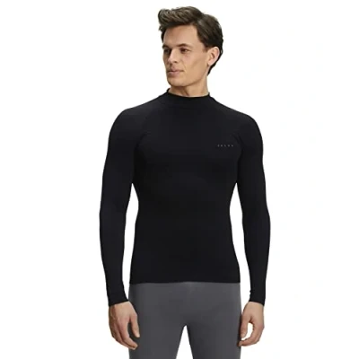 Abbildung von Falke Warm Turtleneck Longsleeve Herren Schwarz, Größe XXL