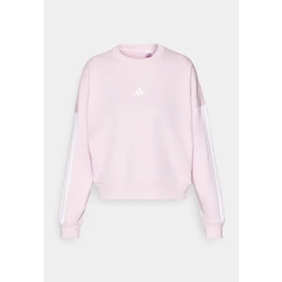 Abbildung von adidas Sportswear Essentials Stripes Sweatshirt, Damen, Größe: Large, Clear pink/white
