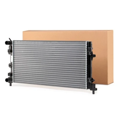 Abbildung von VALEO 701522 Kühler, Motorkühlung Aluminium 340 650 23 mit Kühlmittelregler Kühlrippen mechanisch gefügt SKODA: Fabia 2, Rapid Hatchback kfzteile,