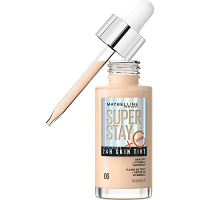 Abbildung von Maybelline New York Foundation, Langanhaltendes Make Up mit Vitamin C, Vegane Formel, Super Stay Skin Tint, Nr. 6